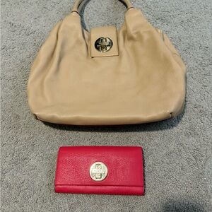 Kate spade purse with matching wallet